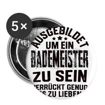 Sauveteurs Nageurs nageurs sauveteurs - Lot de 5 petits badges (25 mm) - blanc - Devant