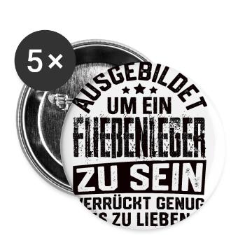 Carreleur carreleur carreleur carreleur dicton - Lot de 5 petits badges (25 mm) - blanc - Devant