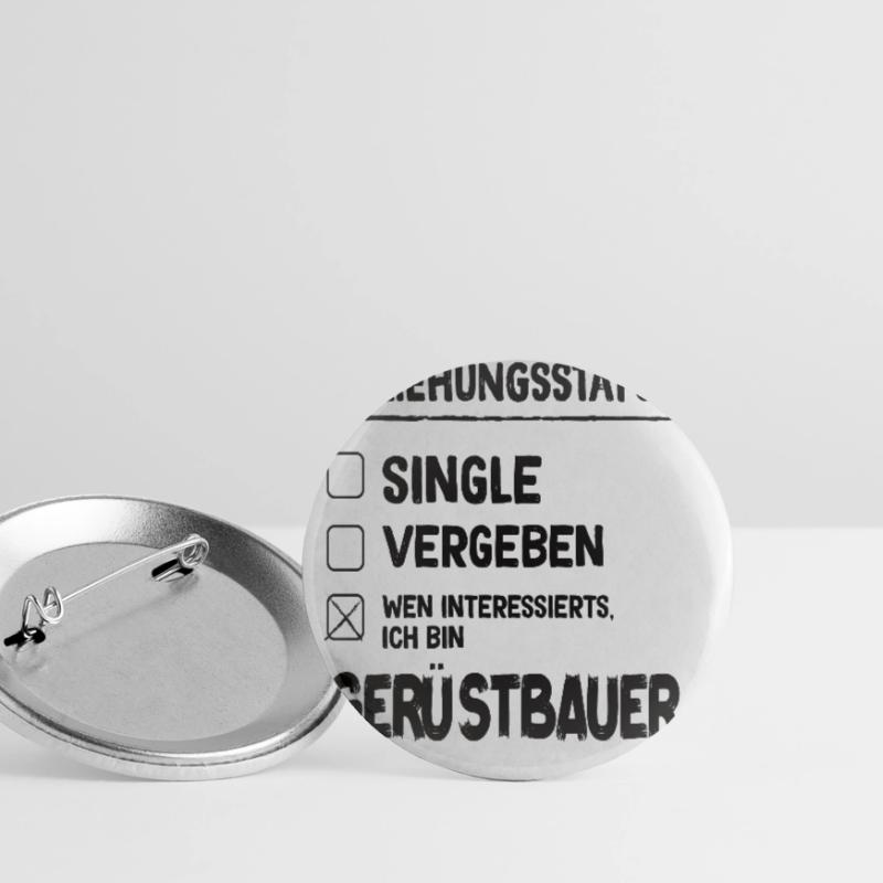 Statut de la relation d’échafaudage Échafaudage Échafaudage Lot de 5 petits badges (25 mm)