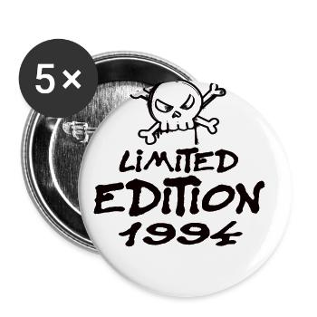 Limited Edition 1994 Geburtstag 1994 Geboren - Buttons klein 25 mm (5er Pack) - Weiß - Vorne
