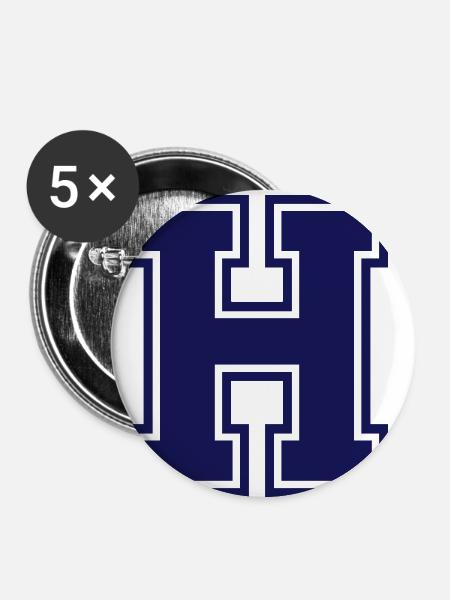 h - Buttons klein 25 mm (5er Pack) - Weiß