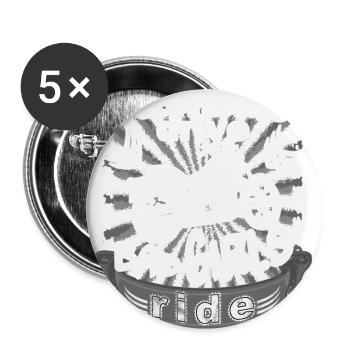 Biker girl funny saying good girls drive ride - Buttons small 1''/25 mm (5-pack) - white - Front