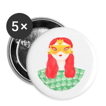 Womanizer - Buttons small 1''/25 mm (5-pack) - white - Front