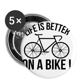 bicycle - Buttons small 1''/25 mm (5-pack) - white - Front