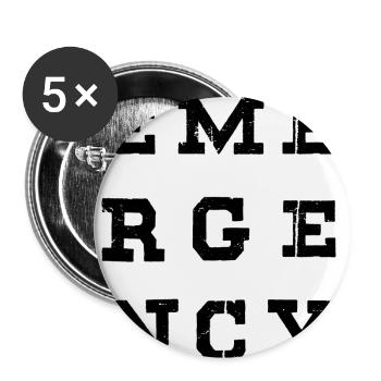 Infirmière Médecin Infirmière Hôpital - Lot de 5 petits badges (25 mm) - blanc - Devant
