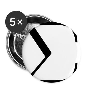 GREEK CAPITAL LETTER SIGMA - Buttons small 1''/25 mm (5-pack) - white - Front