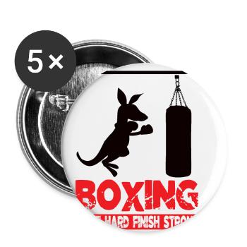 Boxing - Buttons small 1''/25 mm (5-pack) - white - Front