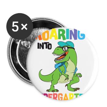 Kindergarten kindergarten child - Buttons small 1''/25 mm (5-pack) - white - Front