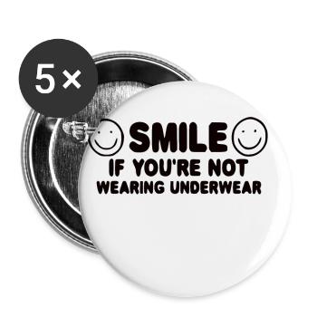 Drôle de sorts cadeau - Lot de 5 petits badges (25 mm) - blanc - Devant