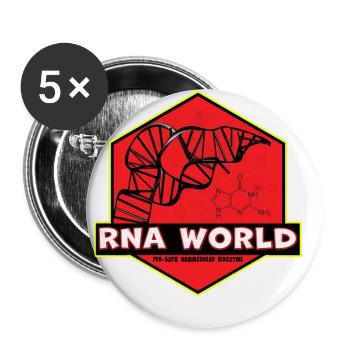 RNA-World Ribozyme Biochemistry Scientists - Buttons small 1''/25 mm (5-pack) - white - Front
