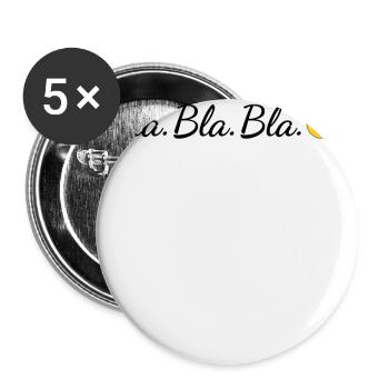 Blah Blah Blah Blahblahblah Blablabla Bla Bla Bla - Buttons small 1''/25 mm (5-pack) - white - Front