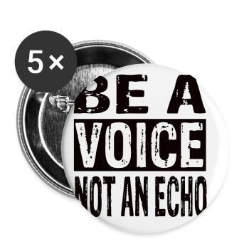Motivation - Buttons klein 25 mm (5er Pack) - Weiß - Vorne