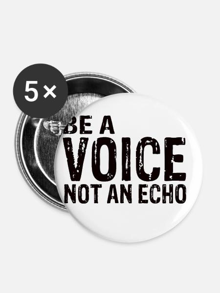 Motivation - Buttons klein 25 mm (5er Pack) - Weiß