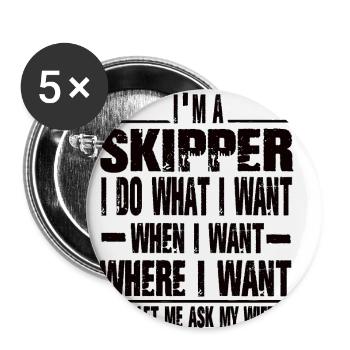 skipper - Buttons small 1''/25 mm (5-pack) - white - Front