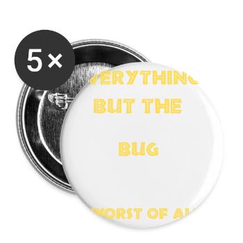 Safari Family Holiday Design pour l’Afrique Savannah - Lot de 5 petits badges (25 mm) - blanc - Devant