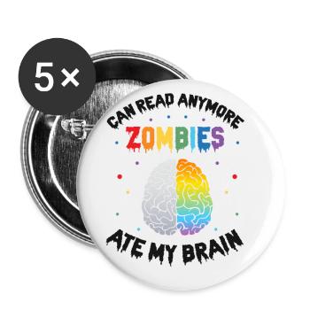 Dyslexia Teacher for Legathenia Therapists - Buttons small 1''/25 mm (5-pack) - white - Front
