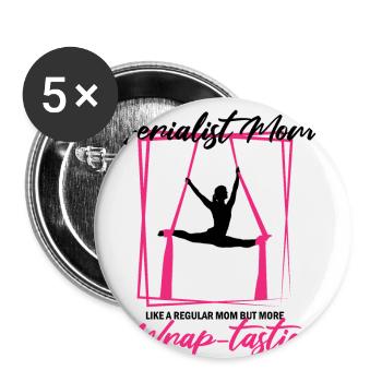 Aerial Silk Circus for Aerial Silk Performers - Buttons small 1''/25 mm (5-pack) - white - Front