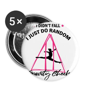 Aerial Silk Circus for Aerial Silk Performers - Buttons small 1''/25 mm (5-pack) - white - Front