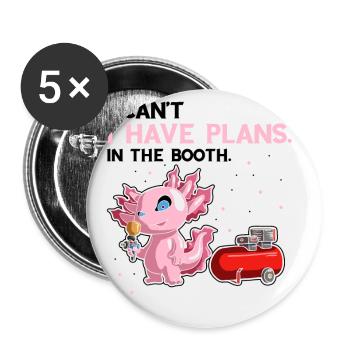 Peintre de voiture pour Peintre de voiture pour dessinateur de voitures - Lot de 5 petits badges (25 mm) - blanc - Devant