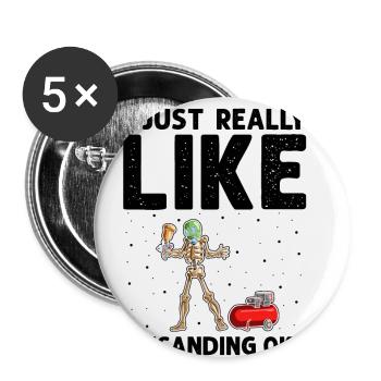 Autolackierer Angebot für Karosserietechniker - Buttons klein 25 mm (5er Pack) - Weiß - Vorne