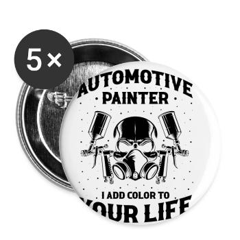 Autolackierer Angebot für Autolackierer - Buttons klein 25 mm (5er Pack) - Weiß - Vorne