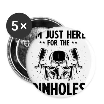 Autolackierer Angebot für Autolackierer - Buttons klein 25 mm (5er Pack) - Weiß - Vorne