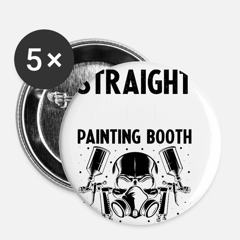 Car Painter Offer for Body Technicians - Buttons small 1''/25 mm (5-pack) - white