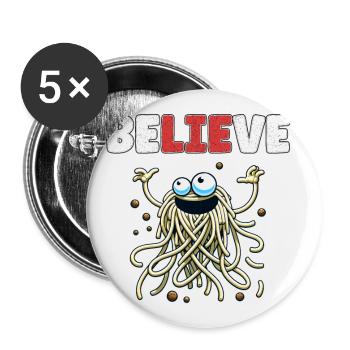 Funny Atheist Agnostic Anti Religion Christmas - Buttons small 1''/25 mm (5-pack) - white - Front