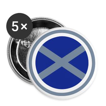 Schottland Emblem - Buttons klein 25 mm (5er Pack) - Weiß - Vorne