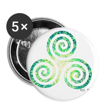 triskell - Buttons small 1''/25 mm (5-pack) - white - Front