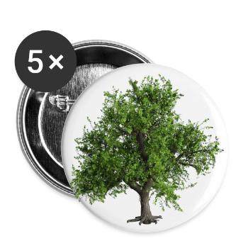 Tree - Buttons small 1''/25 mm (5-pack) - white - Front