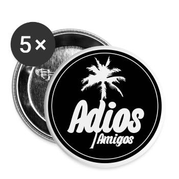 Daroks adios amigos - Buttons small 1''/25 mm (5-pack) - white - Front