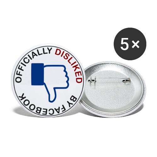 Officialy disliked by Facebook - Buttons klein 25 mm (5er Pack)