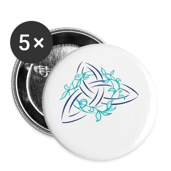 Esoterisches Symbol der Magie - Buttons klein 25 mm (5er Pack) - Weiß - Vorne