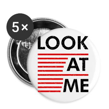 Déclaration Regardez-moi - Lot de 5 petits badges (25 mm) - blanc - Devant