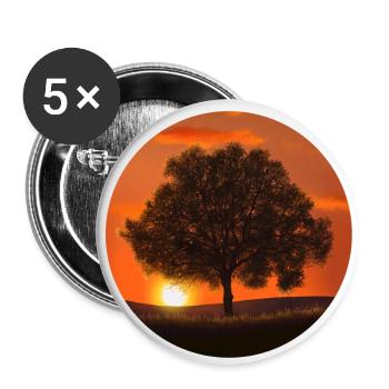 Tree - Buttons small 1''/25 mm (5-pack) - white - Front