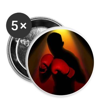 Boxing - Buttons small 1''/25 mm (5-pack) - white - Front