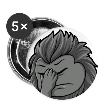 OMG (en anglais seulement) - Lot de 5 petits badges (25 mm) - blanc - Devant