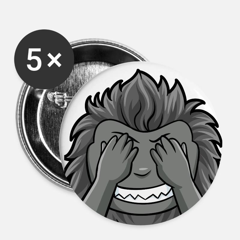 Sehnix - Buttons small 1''/25 mm (5-pack) - white