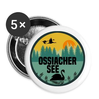Ossiacher See - Buttons klein 25 mm (5er Pack) - Weiß - Vorne
