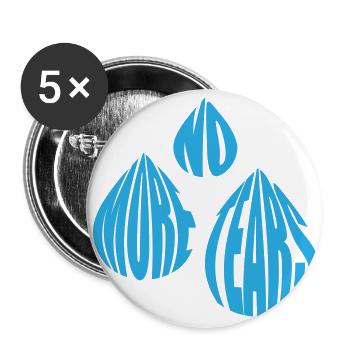 no more tears, no more tears - Buttons small 1''/25 mm (5-pack) - white - Front