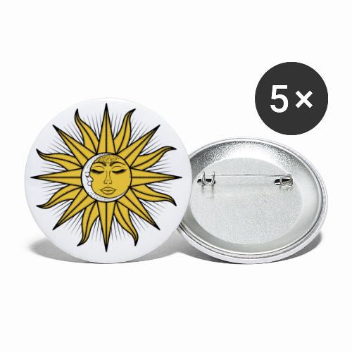 The Sleeping Sun And Moon - Buttons small 1''/25 mm (5-pack)