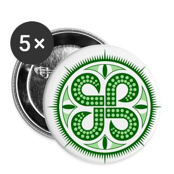 St. Stentacles (grün) - Buttons klein 25 mm (5er Pack) - Weiß - Vorne
