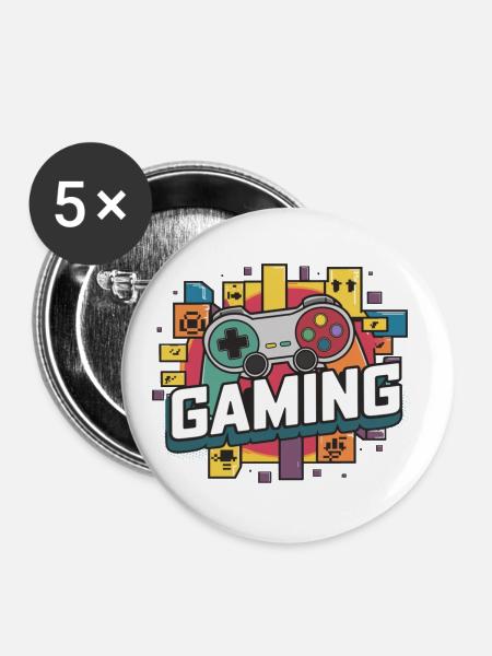 Gaming - Controller - Buttons klein 25 mm (5er Pack) - Weiß