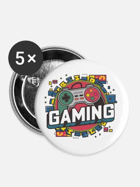 Gaming - Controller - Buttons klein 25 mm (5er Pack) - Weiß