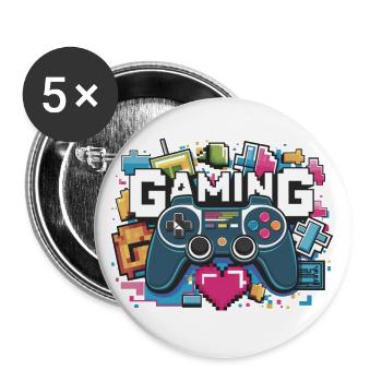 Gaming - Controllers - Buttons small 1''/25 mm (5-pack) - white - Front