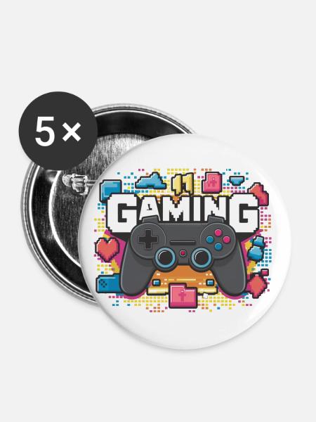 Gaming - Controller - Buttons klein 25 mm (5er Pack) - Weiß