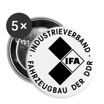 IFA Association industrielle de la construction automobile de la RDA - Lot de 5 petits badges (25 mm) - blanc - Devant
