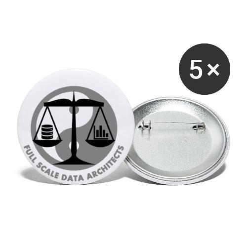 Full Scale Data Architects - Buttons klein 25 mm (5-pack)