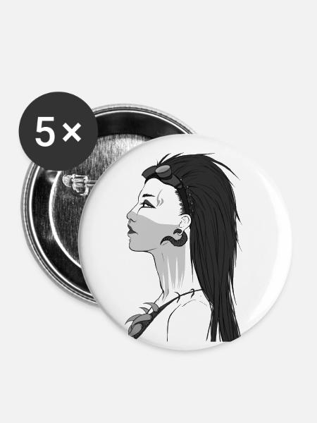 Apocalyptica Graphic Image Gift Idea Black-Grey - Buttons small 1''/25 mm (5-pack) - white